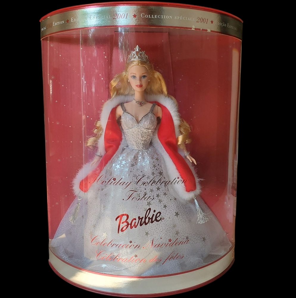 Barbie 2001 Holiday Celebration Festas Doll Collectors Item Special Edition